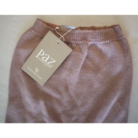 Paz Rodriguez 016-110052 Baby Girl Sz 6M Mist Pink Wool-Knit Footie Leggings - Picture 4 of 7